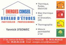 ENERGIES CONSEIL Infiltrométrie sur Luc-la-Primaube
